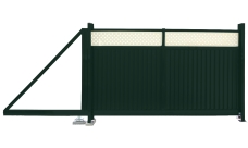 Ворота откатные Estet Plus 2,0х3,5 RAL 6005/1014