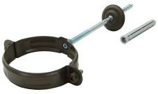 Хомут трубы GL PU Matt 90 мм RR 32 темно-коричневый