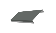 Ламель обратная 125 забора жалюзи Texas Grand Line 0,45 PE RAL 7005 мышино-серый