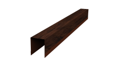 Планка опорная составная внутренняя для забора жалюзи Palermo 0,45 Print Elite Cherry Wood TwinColor (1,8м)