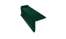 Планка торцевая сегментная 30мм Левая 0,45 PE lite с пленкой RAL 6005 зеленый мох