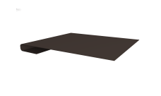 Планка завершающая Grand Line 0,5 Velur X RR 32 темно-коричневый (2м)