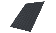 Профнастил С10A Grand Line 0,45 PE-Double RAL 7024 мокрый асфальт