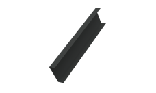 Декоративная накладка на столб универсальная 60х60 для забора жалюзи Grand Line 0,5 Velur X RAL 7016 антрацитово-серый (1,8м)