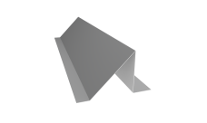 Планка снегозадержания малая Grand Line 0,45 PE с пленкой RAL 9006 бело-алюминиевый (3м)