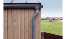 Воронка водосборная большая Grand Line PU 300/100 мм RAL 7024 мокрый асфальт