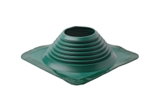 Проходной элемент MF CN прямой №8 (180-330мм) +240 силиконовый (окрашенный фланец) зеленый