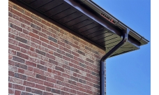 Желоб полукруглый GL PE 125 мм 2 м RAL 8017 шоколад