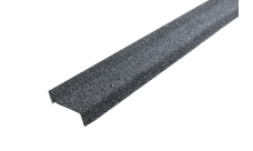 Планка примыкания Grand Line c базальтовой крошкой для мягкой кровли роки серый 1,25м